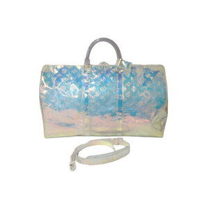 Louis Vuitton Virgil Abloh Monogram Prism Keepall Bandouliere Clear Bag